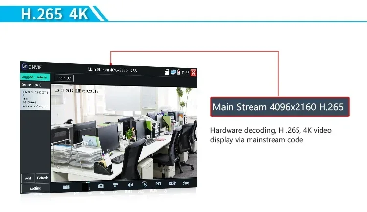 7-дюймовый тестер видеонаблюдения 4K все в одном AHD TVI CVI тестирование аналоговой