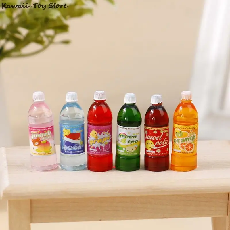 

5pcs Miniature Dollhouse Drink Bottle Mini Food Play Doll House Children Kitchen Toys Accessories For Kid Toy Gifts