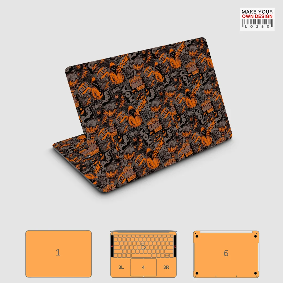 Фото Защитная виниловая наклейка OscarSkin Full Body Wrap для MacBook Pro & Air 13/14/15/16 (M1 M2 M3 M4) №1