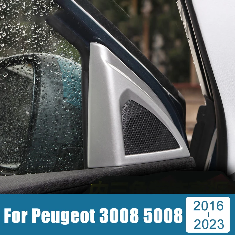 

Car Accessories For Peugeot 3008 5008 GT 2016 2017 2018 2019 2020 2021 2022 2023 Front Door Window Inner Triangle A Colum Covers