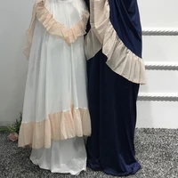 abaya mother and daughter kids girl two piece set muslim fashion eid mubarak islamic clothing prayer dress hijab kebaya jilbeb
