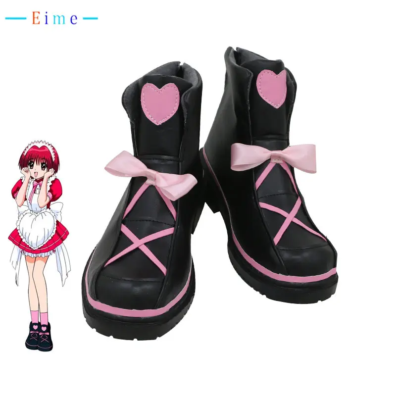 

Anime Tokyo Mew Mew Momomiya Ichigo Cosplay Shoes PU Leather Shoes Halloween Carnival Boots Cosplay Prop Custom Made
