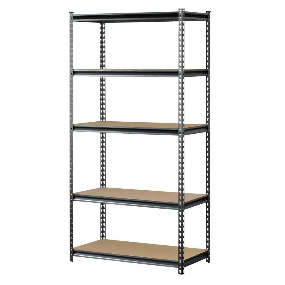 ,Muscle Rack 36 In. W X 60 In. H X 18 In. D 5-Tier Steel Shelving Unit