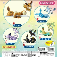 gray parker service gachapon capsule candy toy pokemon figurine eevee model usb cable data line protector ornaments