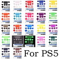 for ps5 controller l1 r1 l2 r2 buttons kit d pad button thumbstick cap replacement for p5 ps5 gamepad with tool