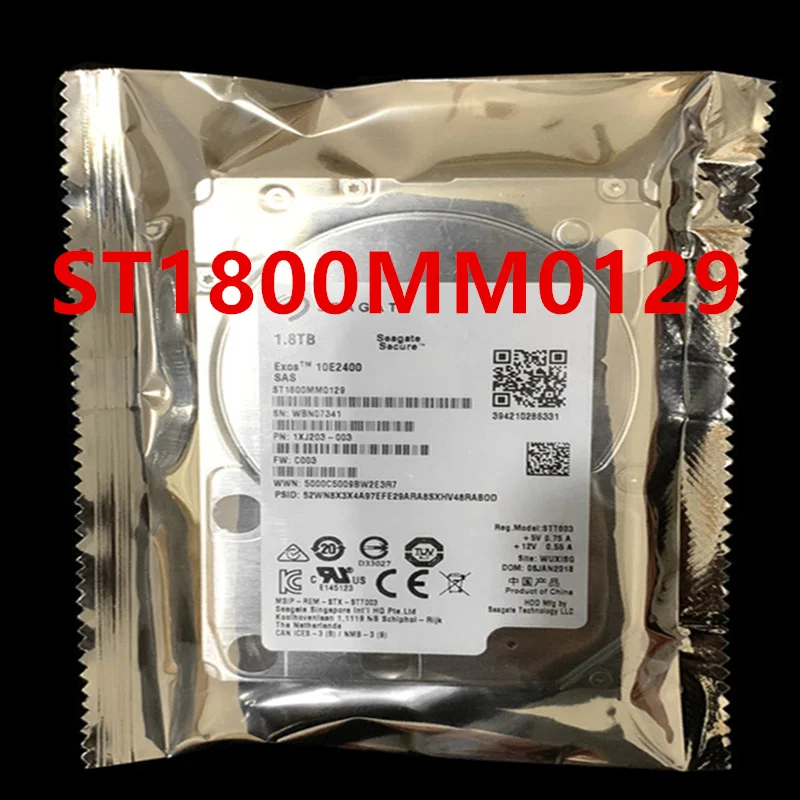 

Оригинальный новый жесткий диск для Seagate 1,8 ТБ 2,5 дюйма 256 Мб SAS 10K для ноутбука, жесткий диск для ST1800MM0129