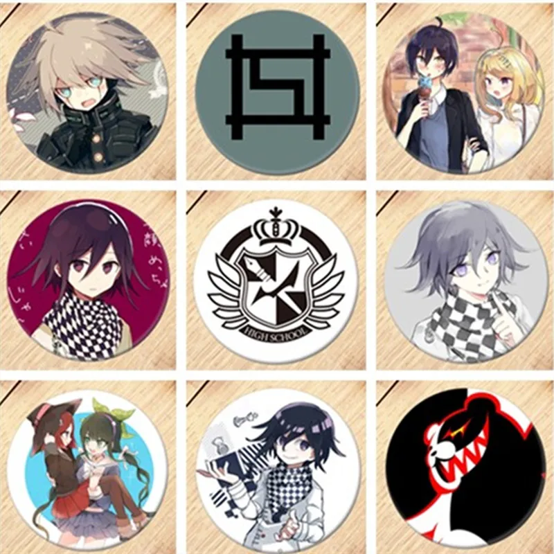 

New Cute Anime Danganronpa:Trigger Happy Havoc Monokuma Brooch Cosplay Badge Backpacks Button Women Clothes Gift Jewelry