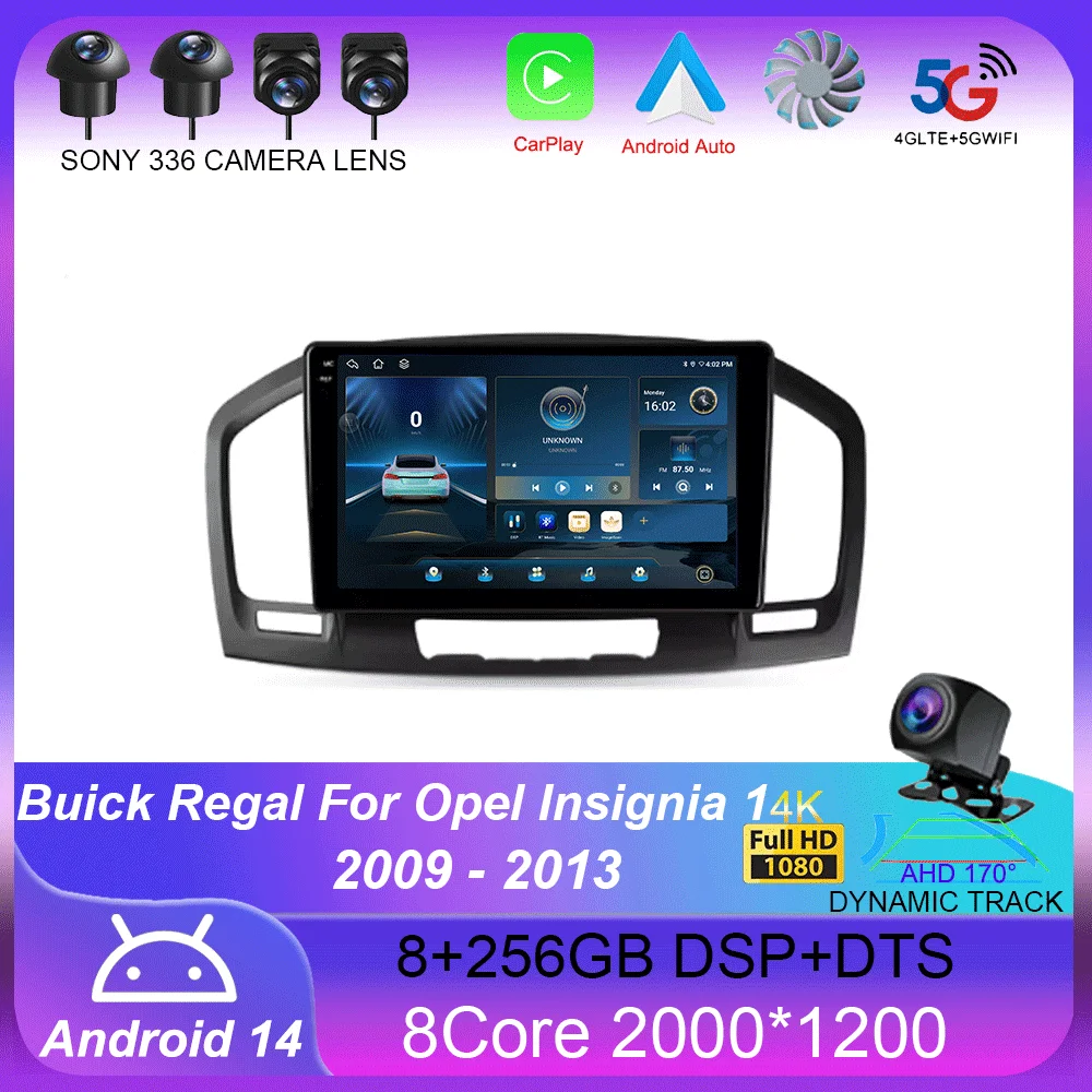 Для Buick Regal для Opel Insignia 1 2009-2013 4G + WIFI GPS автомобильный радиоприемник навигация