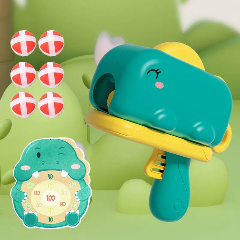 

Монтессори, спортивный динозавр, стрельба, пистолет, мишень, липкий мяч, искусственная игра, образование, детские игры на открытом воздухе для детей, игрушки, подарок