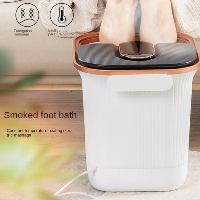 

Wireless remote control foot bath fully automatic constant temperature heating health barrel electric massage footbath bucket