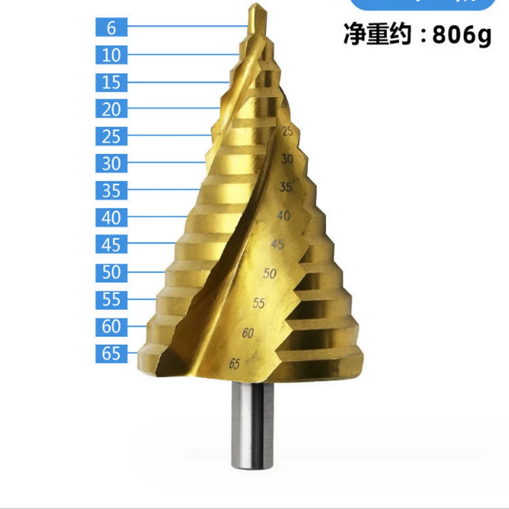 

Стоимость продажи HSS4341 Сделано 6-55/6-60/6-65 мм Ступенчатое сверло со спиральной канавкой Набор конусов для сверла по металлу и стальным отверстием