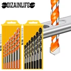 3-12 мм многофункциональное сверло для стекла треугольный Алмазный Набор сверл для керамической плитки бетона кирпича дерева Отверстие пила металлическая дрель