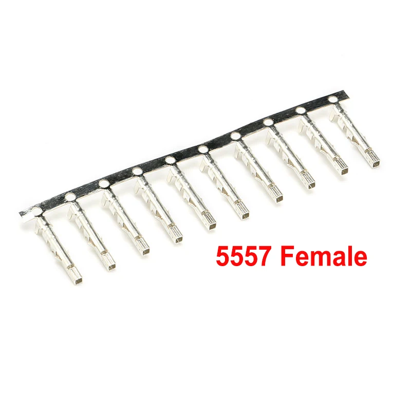 

100Pcs Female 5557 Low Foot Reed 4.2MM Spacing Crimp Terminals For Housing Case 4.2mm Pitch Female Connector