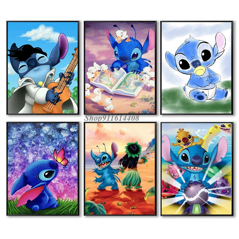 

Cartoon Canvas Paintings Prints Wall Decor Posters Wall Art Pictures for Baby Bed Room Home Decor Disney Poster Anime Star Baby