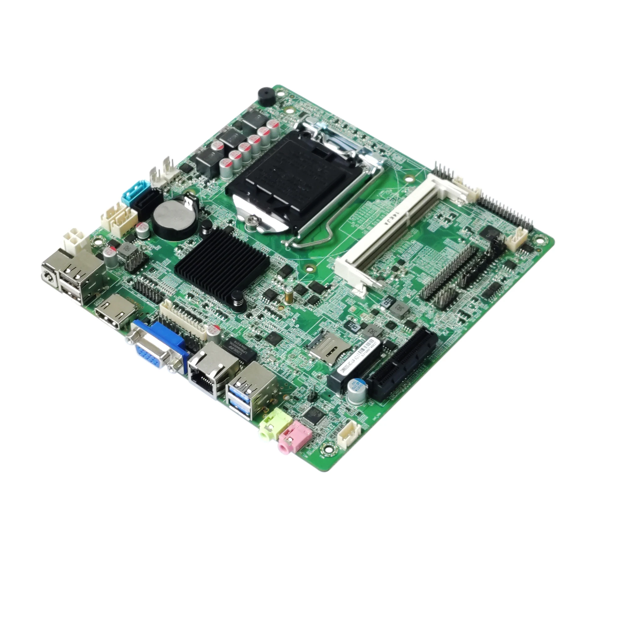 Фото Материнская плата ELSKY 4K Display Mini-ITX с поддержкой процессоров Core I3 I5 I7 LGA 1150, чипсетом H81, разъемом 1150, LVDS, HD_MI, VGA, QM8000 №3