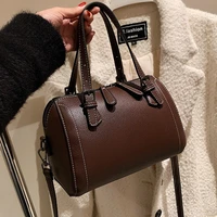 small pu leather sling pillow crossbody bag short handle for woman 2022 luxury brand shoulder handbags and purses kawaii totes
