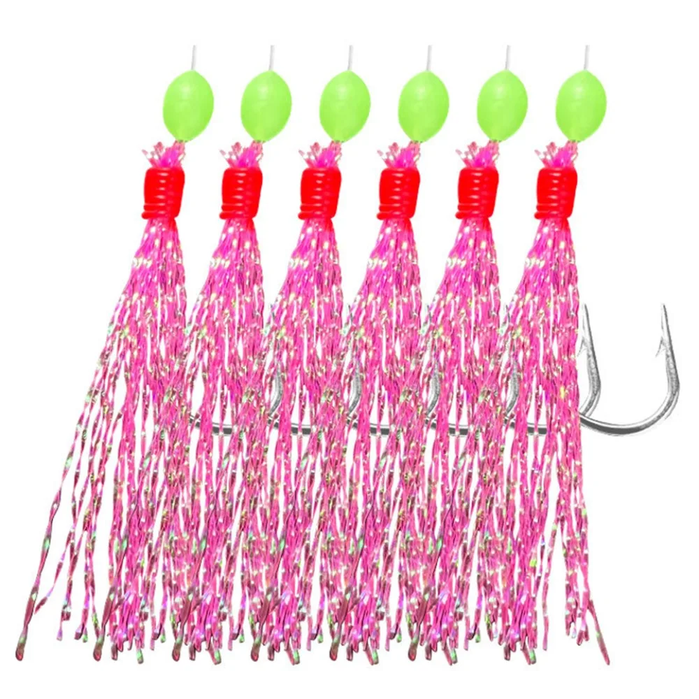 Перья скумбрии рыболовный крючок для ловли окуня рыболовные Крючки Sabiki тройные