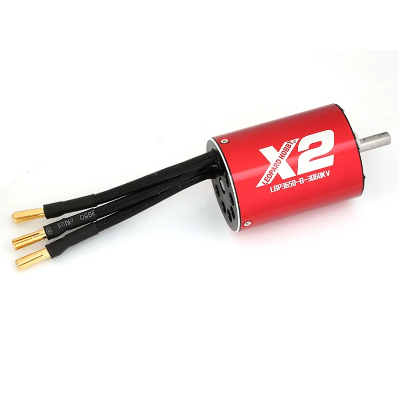 Фото Бесколлекторный инраннер-мотор FATJAY Leopard Hobby LBP3650 X2 3900KV 3060KV 2-3S Lipo 4-полюсный для радиоуправляемых лодок №1