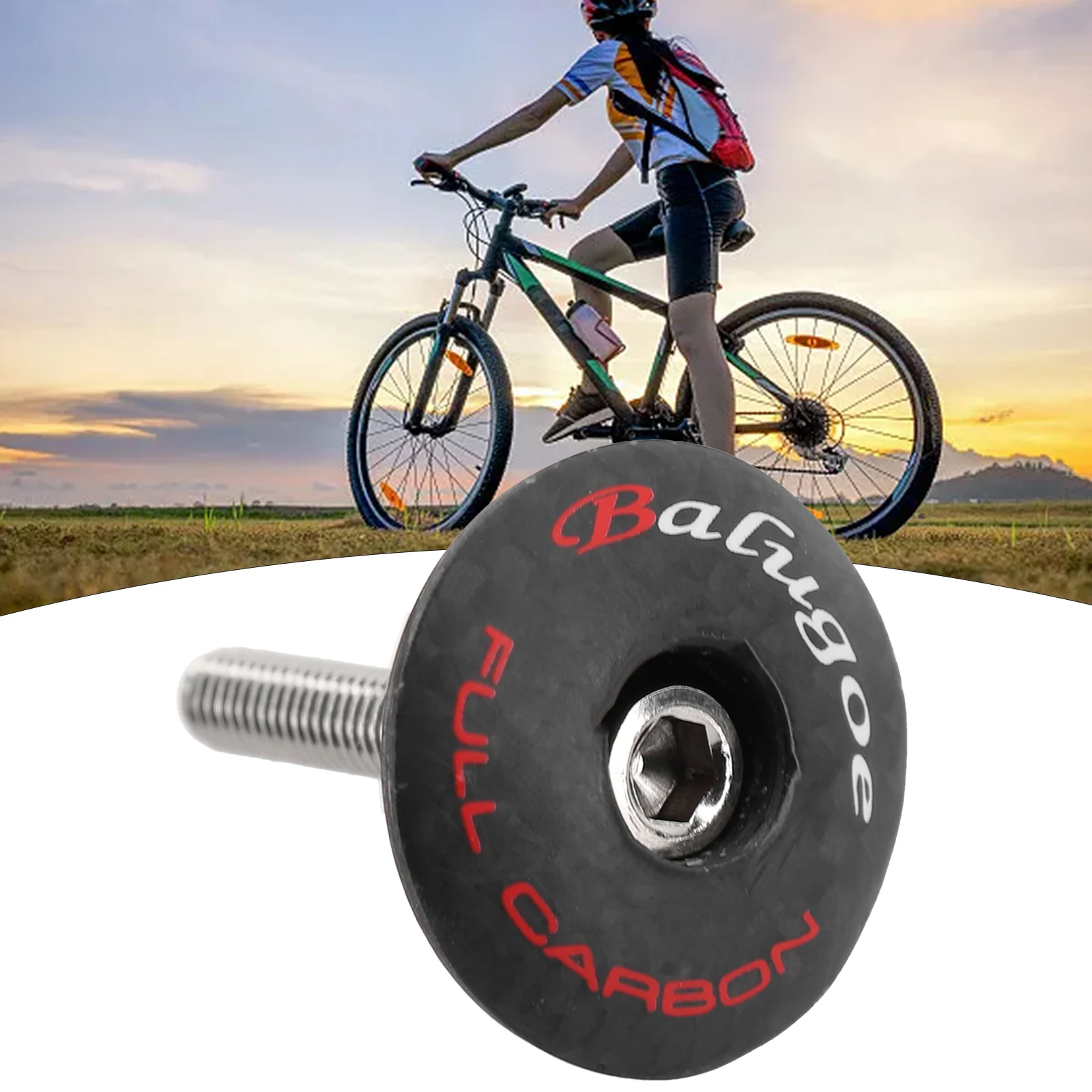 

3K Carbon Fiber Headset Rod Cover Bicycle Accesseries High-strength For MTB Road Bike Ultralight Full Carbon Fiber Bicycle Parts