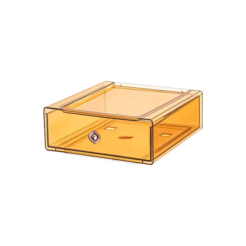 

Sundries And Snacks Storage Box PET Storage Cabinet With Cover BY21