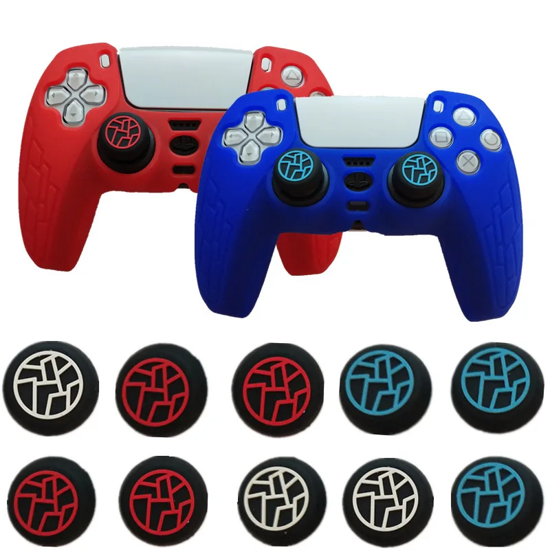 

Anti-slip Silicone Sticker for PS5 Controller Accessories Non-slip Protection Cover Stickers Skin For Sony PlayStation 5 Gamepad