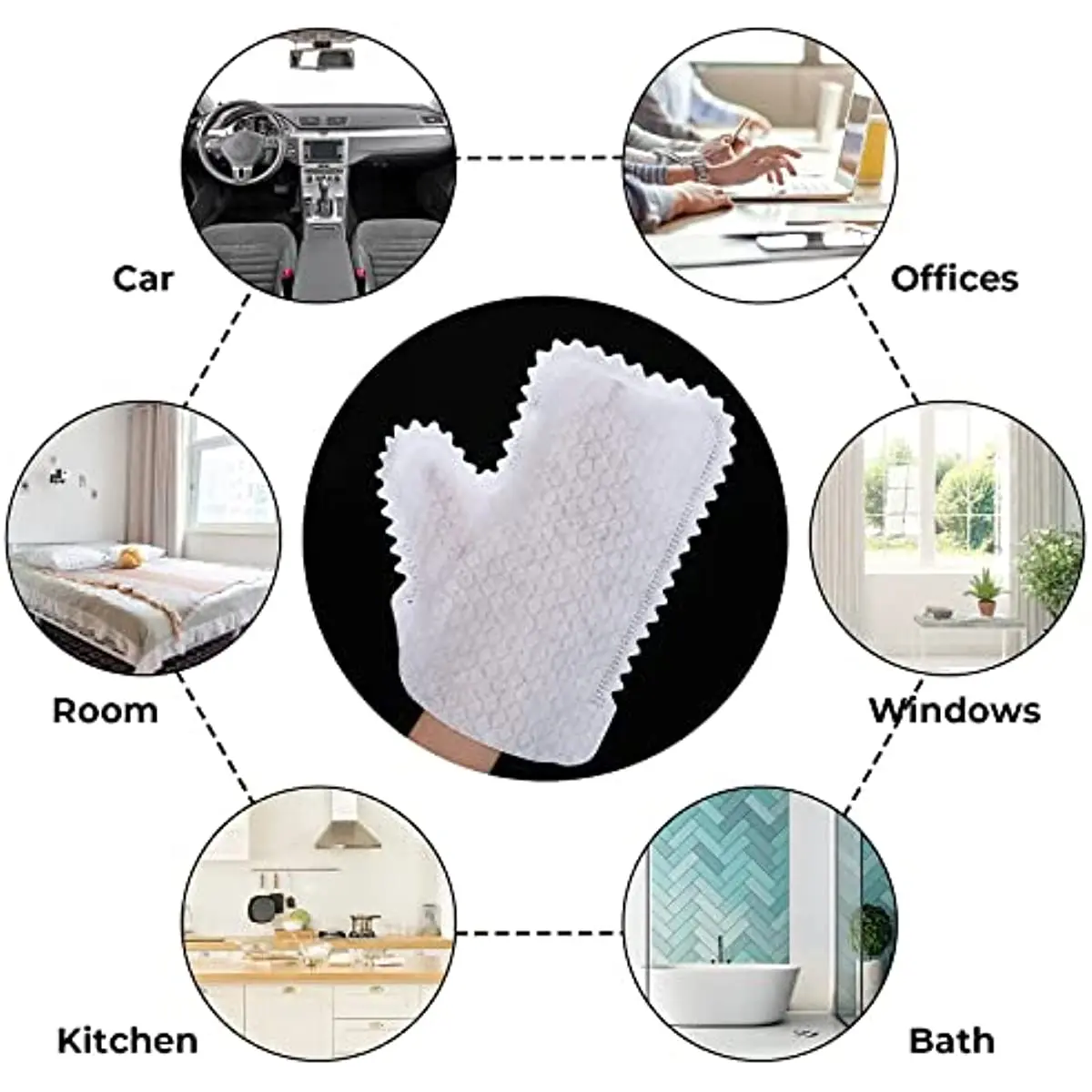 Пылезащитные перчатки, пылезащитные перчатки, пылезащитные салфетки, моющиеся пылезащитные салфетки, многоразовые перчатки для сухой и влажной уборки для дома и кухни