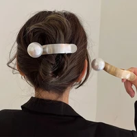 korean metal pearl hair clip temperament duckbill grip clip hairpin hair styling tools women girls barrette hair accessories