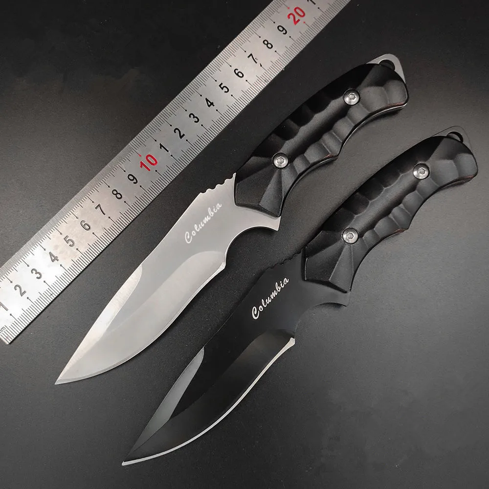 

High hardness steel outdoor cutting tools field survival multi-function Straight knife edc self defense supplies