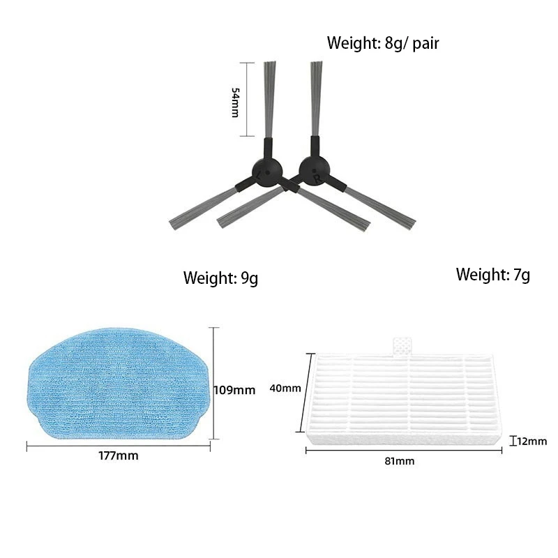 Подходит для MAMNV ZCWA аксессуары подметальных роботов BR150/BR151 тряпичный фильтр с