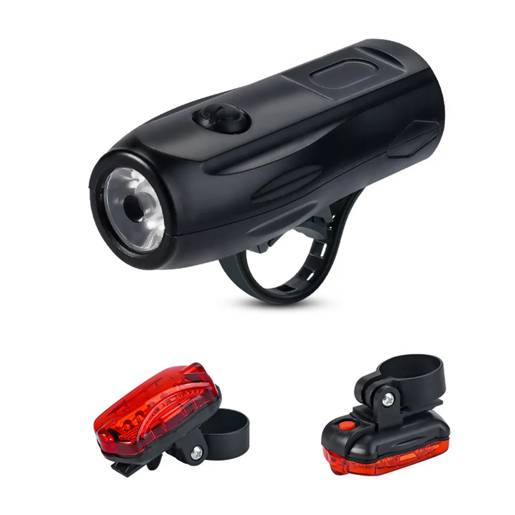 

MTB Bike Headlight Tail Light Set Waterproof Mountain Bicycle Front Lamp Rear Light Night Riding Cycling Safty Warning Lantern