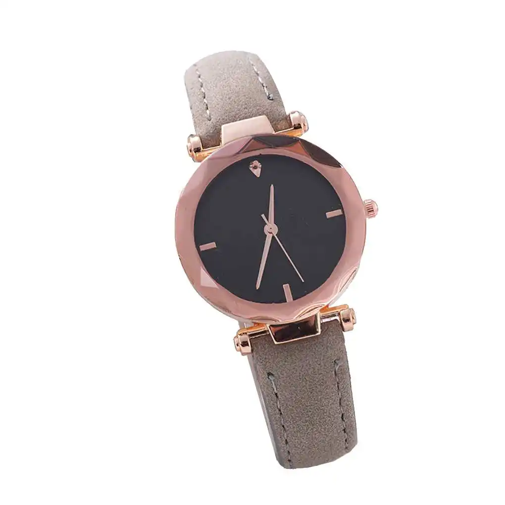 

Black Dial Plate Women Girl Watch Bracelet Quartz Alloy Round Watches Fashion Wristwatch Birthday Gift