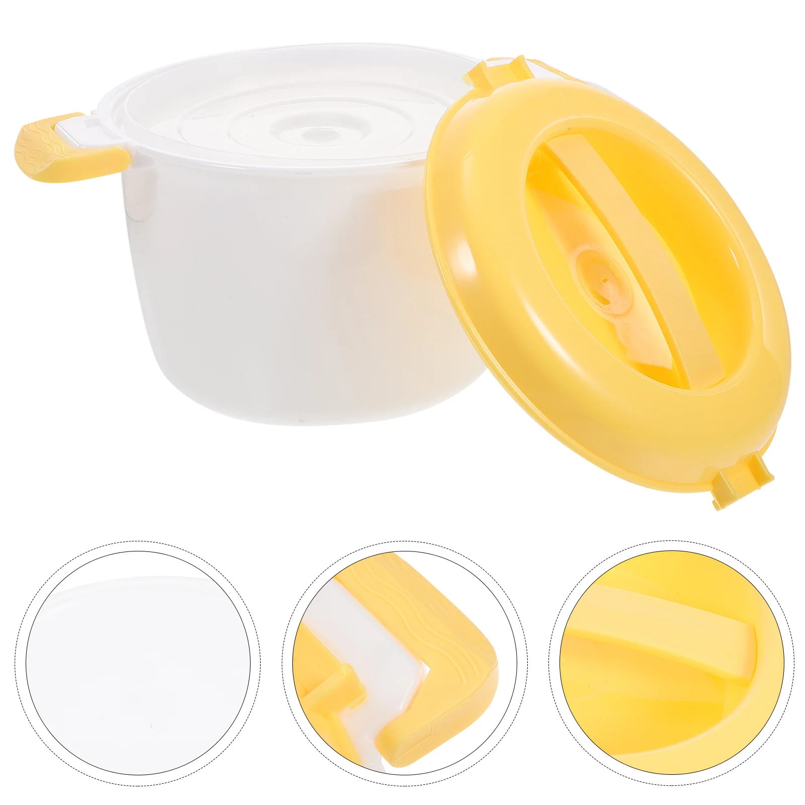 

Microwave Rice Cooker Steamer Pot Pasta Makeroven Cooking Soup Pressure Cookware Pots Container Bowl Vegetable Veggie Micro