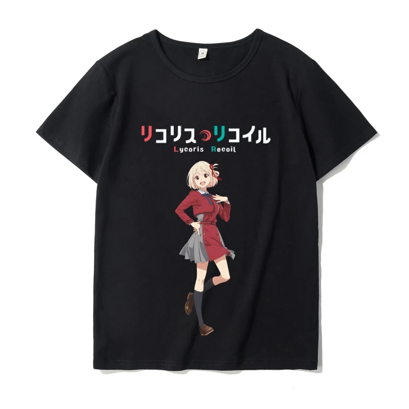 

Streetwear Top Casual Female Blouse Comics Fashion Short Sleeves T-shirt Anime Girl Graphic T Shirt Black Women Harajuku Clothes