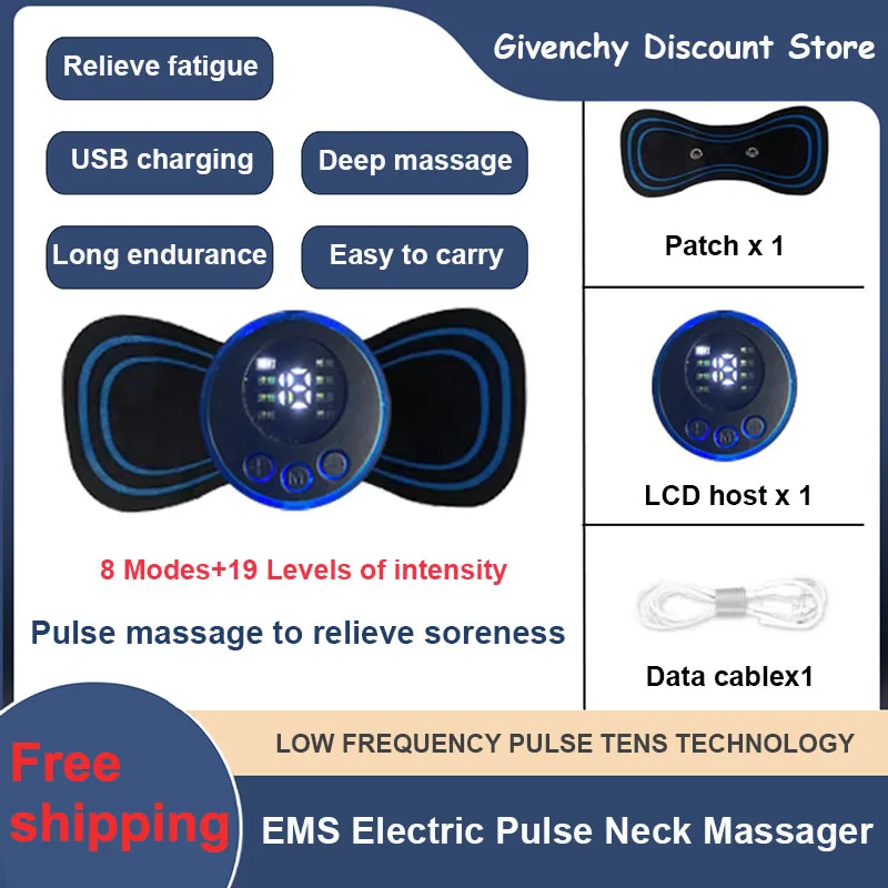 

Портативный Электрический импульсный массажер для шеи, спины и мышц