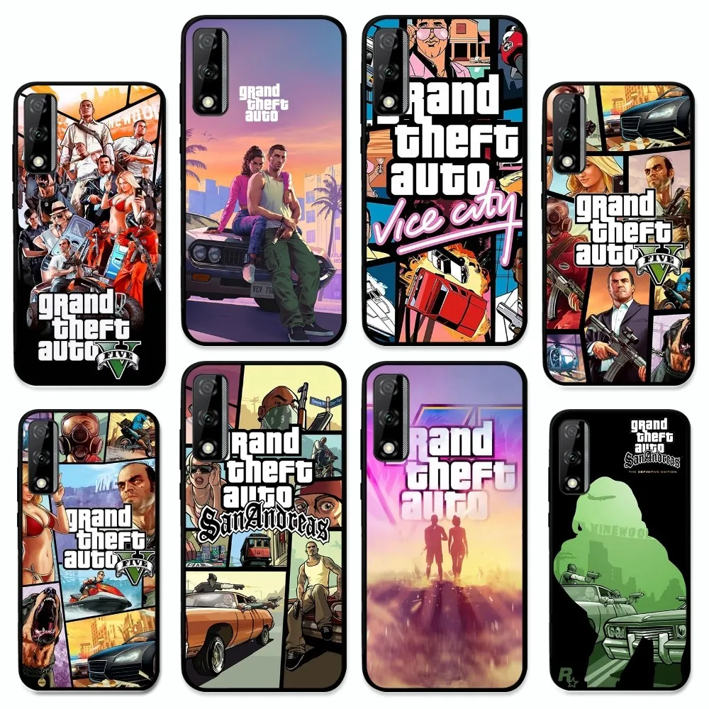Чехол для телефона G-GTA 6 G-Grand Theft A-Auto Huawei Y9 7 5 Prime Enjoy 7s 8 Plus 7a 9e 9plus 8E Lite Psmart Shell
