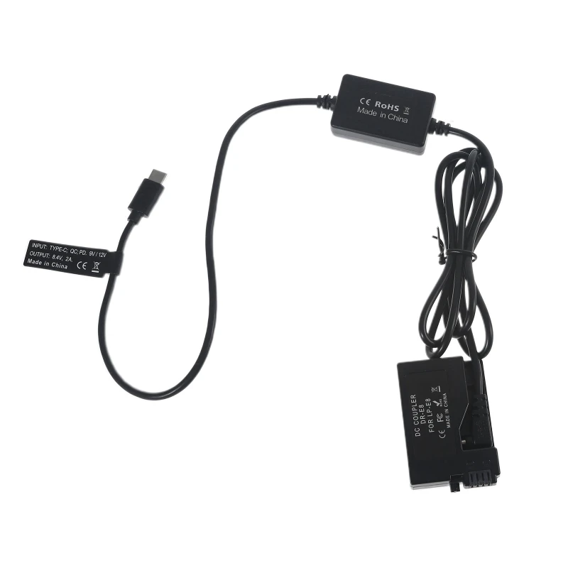 

Type-C to for LP Battery Portable Camera Power for REBEL T2i T3i