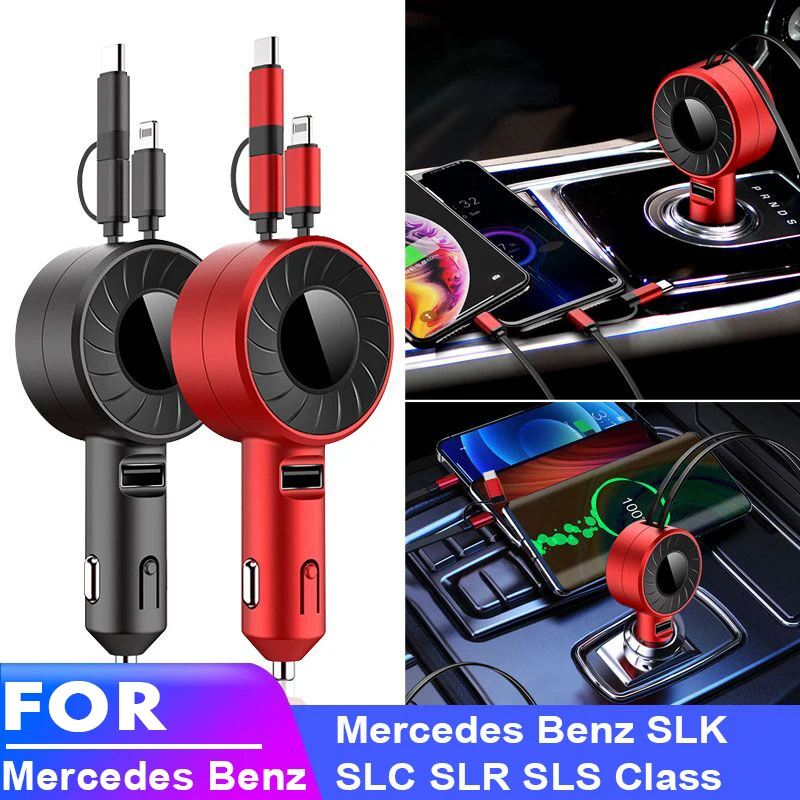 

USB Type C Car Charger for iPhone Android HUAWEI Xiaomi POCO Redmi Samsung Galaxy Realme for Mercedes Benz SLK SLC SLR SLS Class