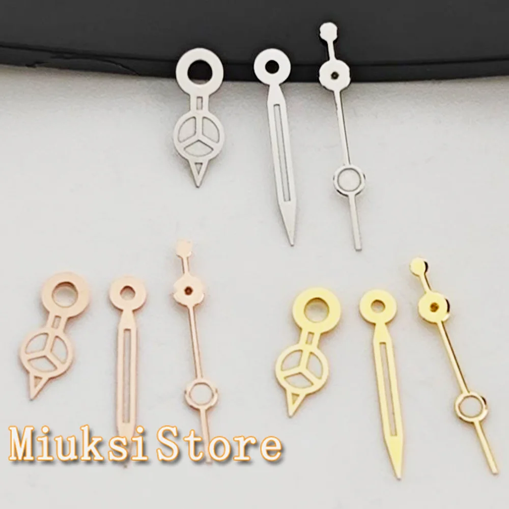 Стрелки NH05 серебро/золото/розовое золото стрелки часов зеленые светящиеся