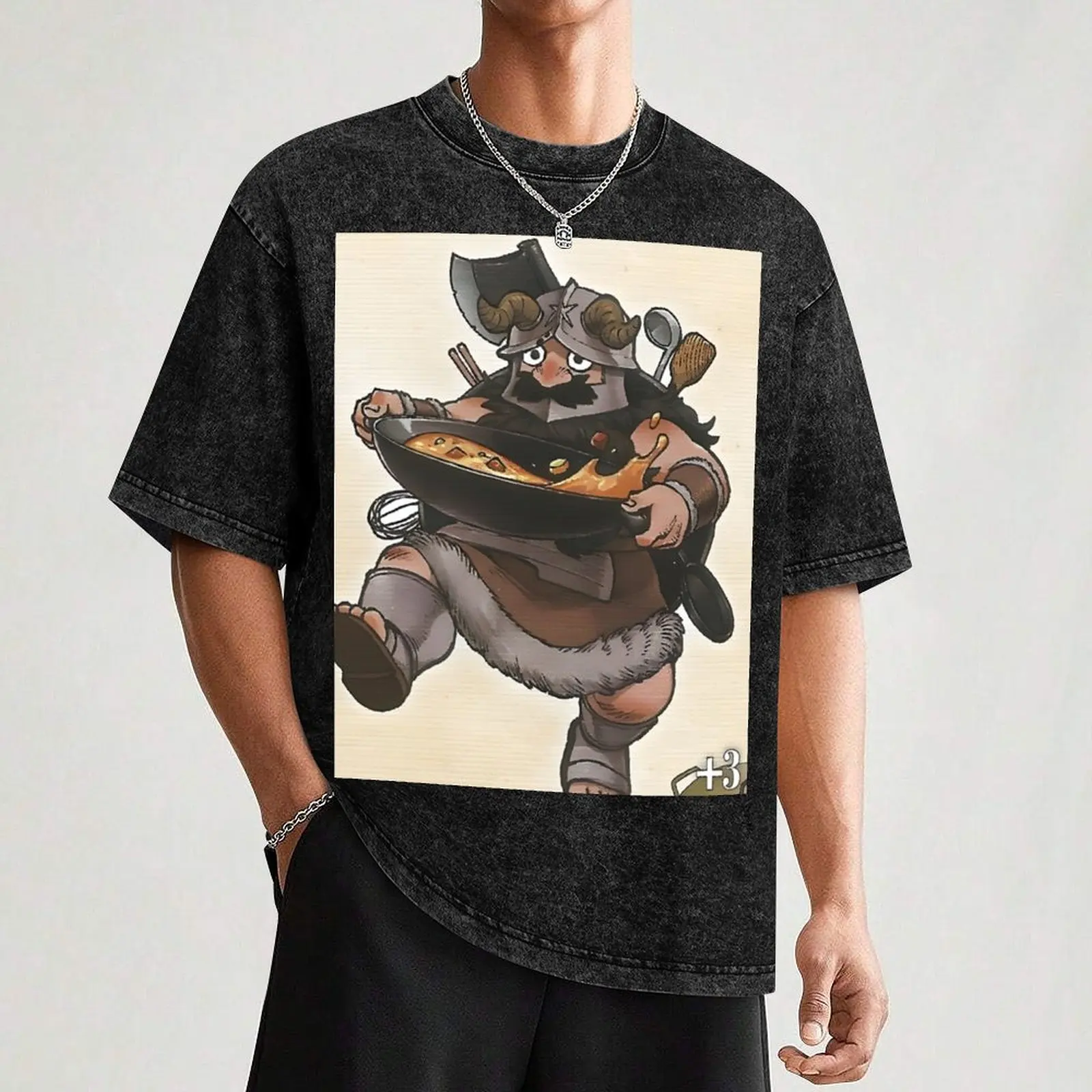 Футболка Dungeon Meshi Delicious in Dungeon-Chilchuck Senshi лето 2021 одежда больших размеров для