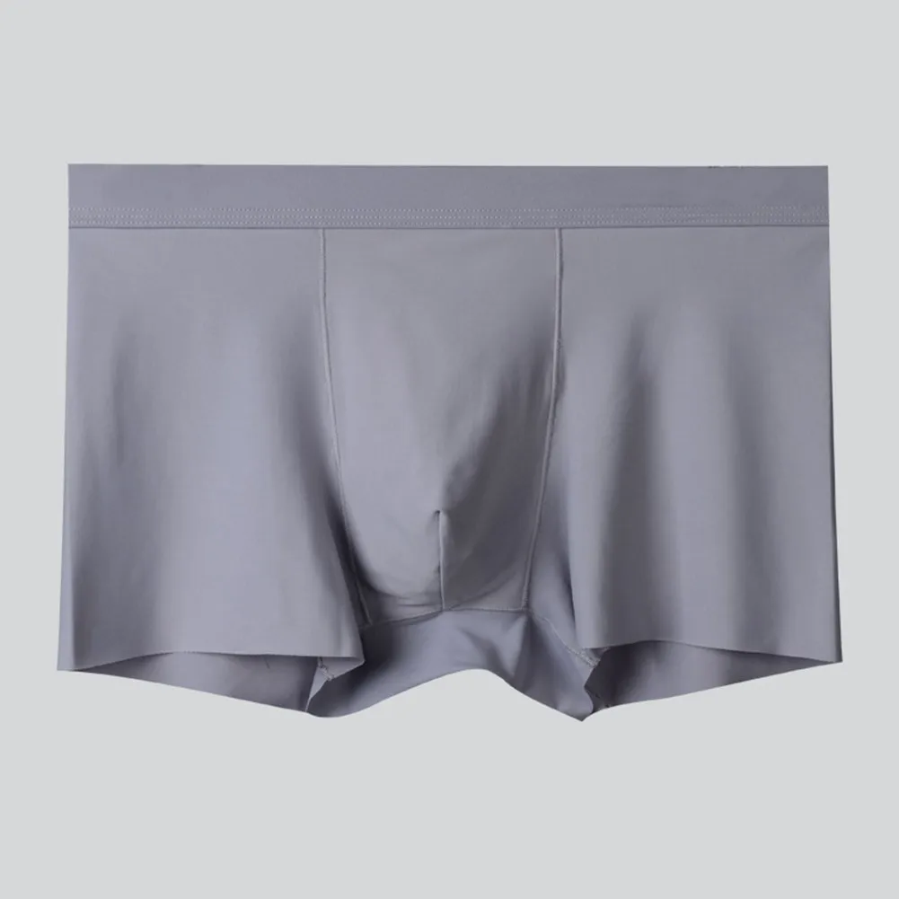 

New Boxer Shorts Men Sexy Ice Silk Seamless Boxer Briefs Intimate Underwear Smooth Breathable Men's Трусы Мужские