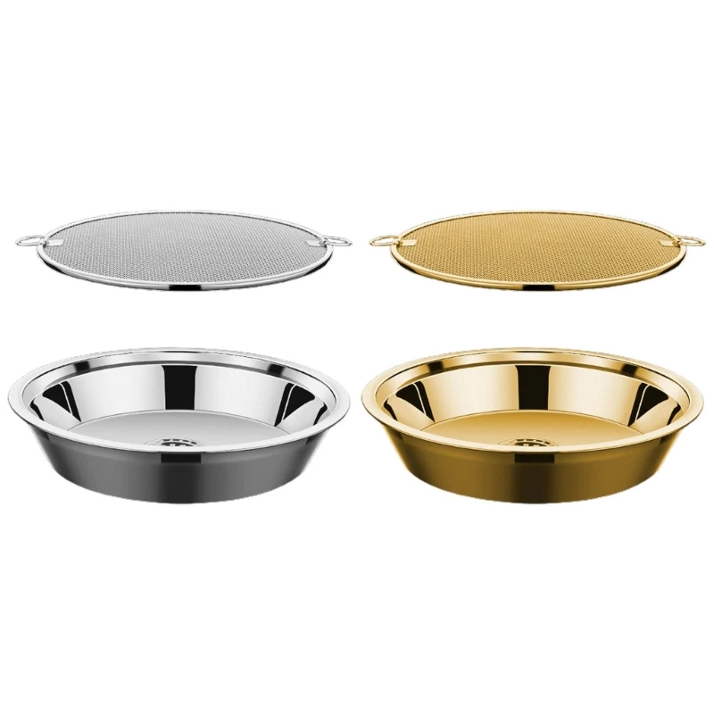 

304 Stainless Steel Oil Strainer Tray Kitchen Cooking Gadget Oil Drain Basket