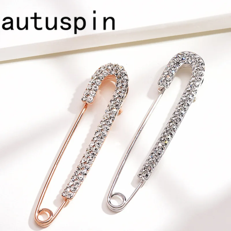 Женская Брошь с кристаллами, на лацкан