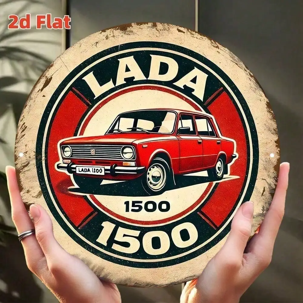 

Металлическая табличка CIFBUY 8x8 дюймов с логотипом советского автомобиля