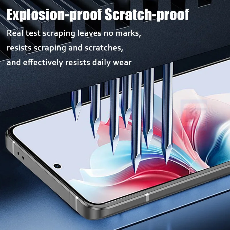 20D установка одним нажатием закаленное стекло для Oppo Reno 11F 8Z 7Z 6Z 5Z 5F 5A Защита экрана