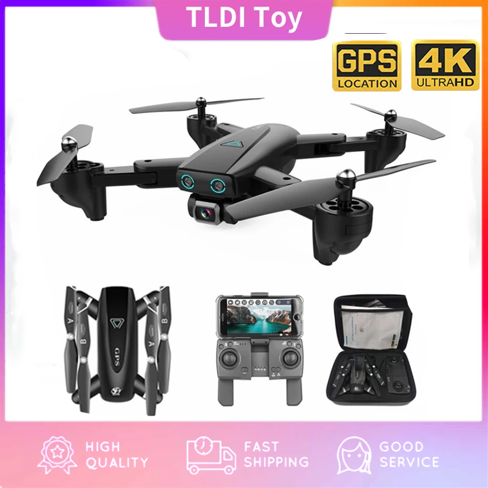 

Mini RC Drones with Camera HD 4K S167 5G Wifi GPS Anti-shake FPV Remote Control Quadcopters Helicopter Fodable Aircraft Toy Gift