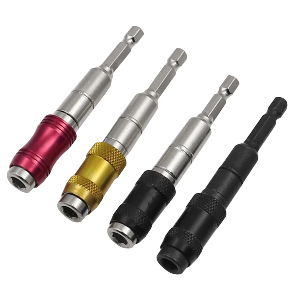 

4pcs Pivoting Bit Tip Holders Hex Quick Release Bits Extenders Magnetic Knuckle Bits Extenders