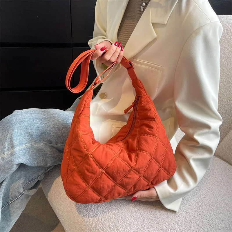 

Luxury Handbags Women Designer Brand Shoulder Bags High Quality Nylon Crossbody Bag Lady Big Capacity Shopping Armpit Bag Tote