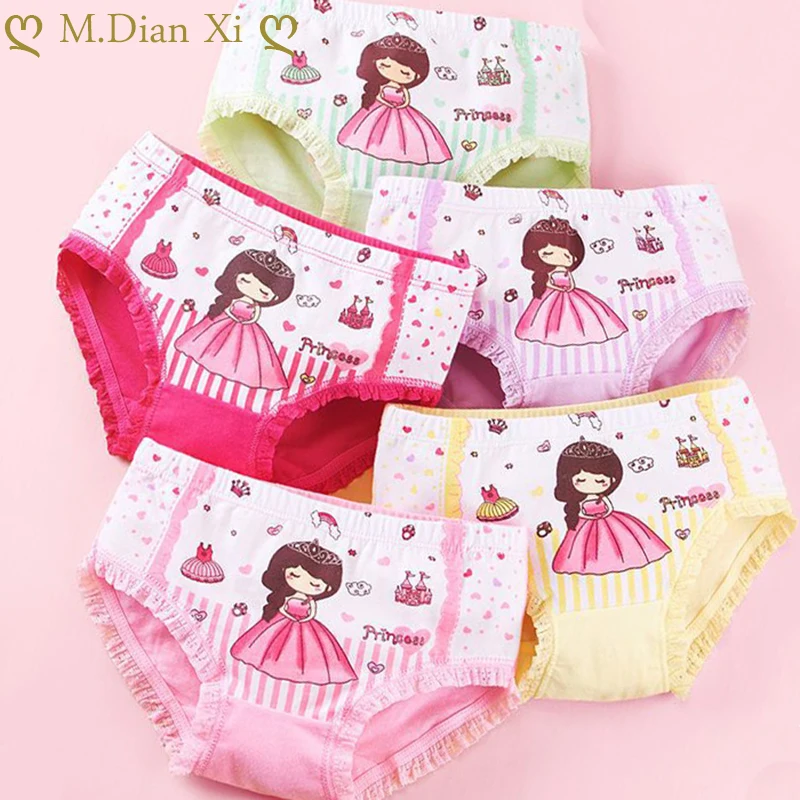 Хлопковые трусы для девочек от 2 до 12 лет