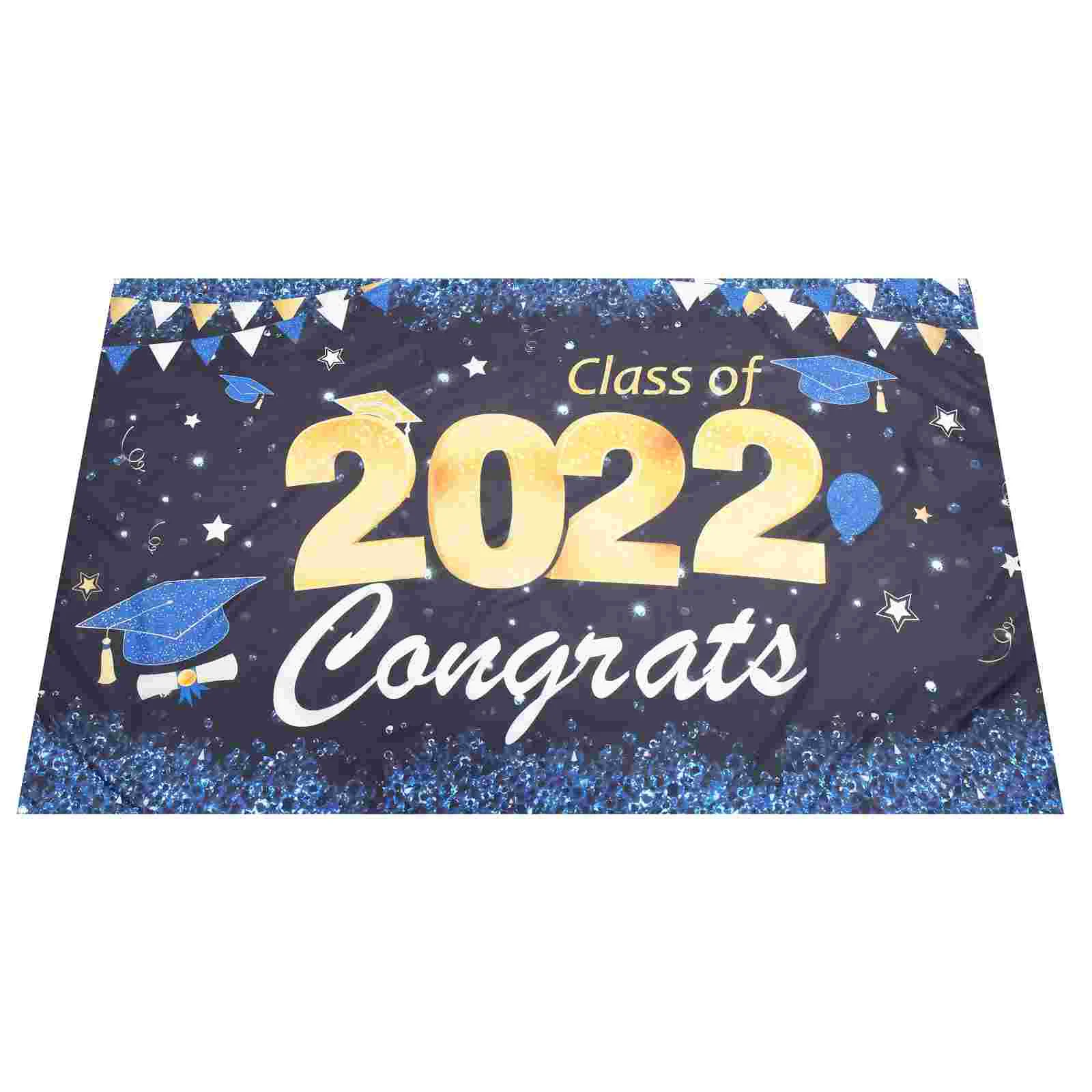 

Graduation Party Grad 2022 Decoration Banner Background Photography Backdrop Photo Props School Booth Class Congrats Photobooth