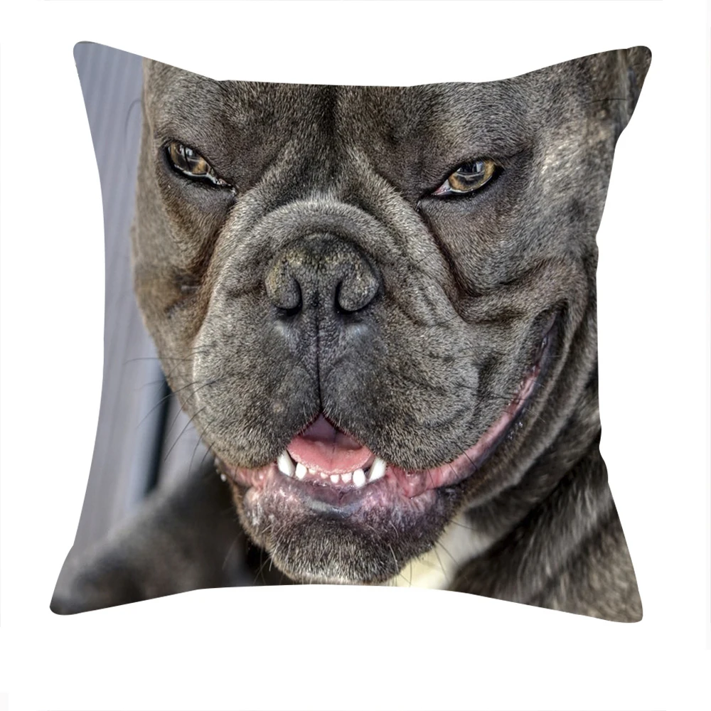 

Dog Pillow Cases Animal Pillowcases Cute Beagle Water color 45*45 for Children Kids Beige fur Linen Cushion Cover DIY